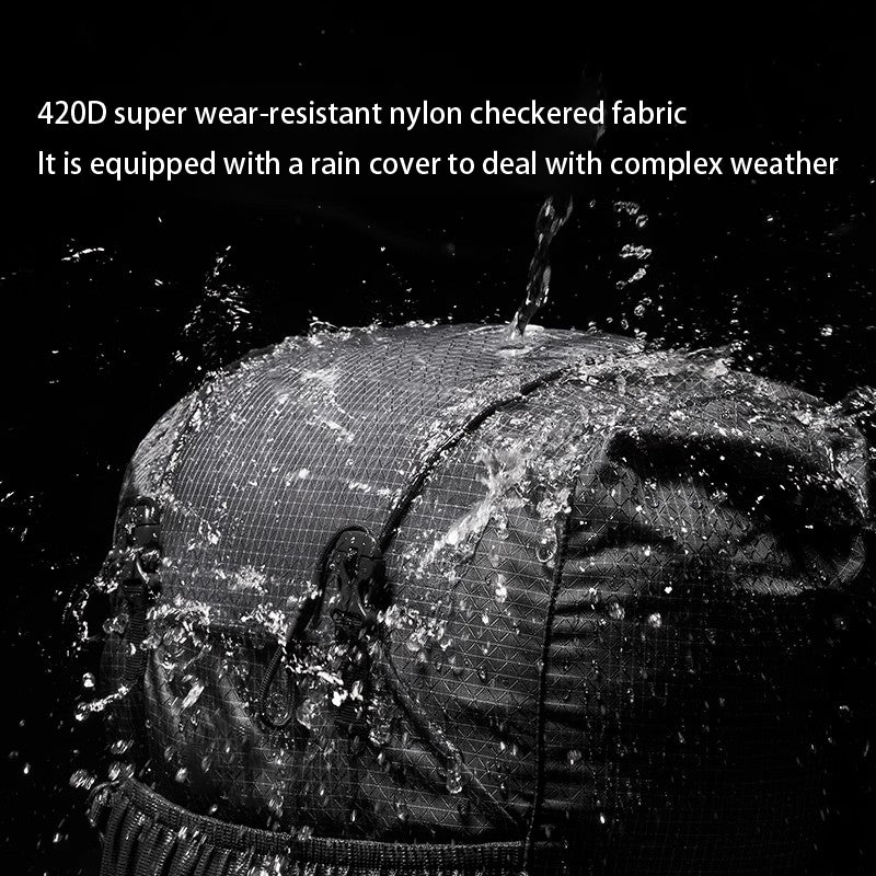 Blackpongo 40L/60L Large Capacity Backpack Camping Hiking Climbing Backpacks Breathable Lightweight Travel Aluminum Frame Mountaineering Backpack With Rain Cover