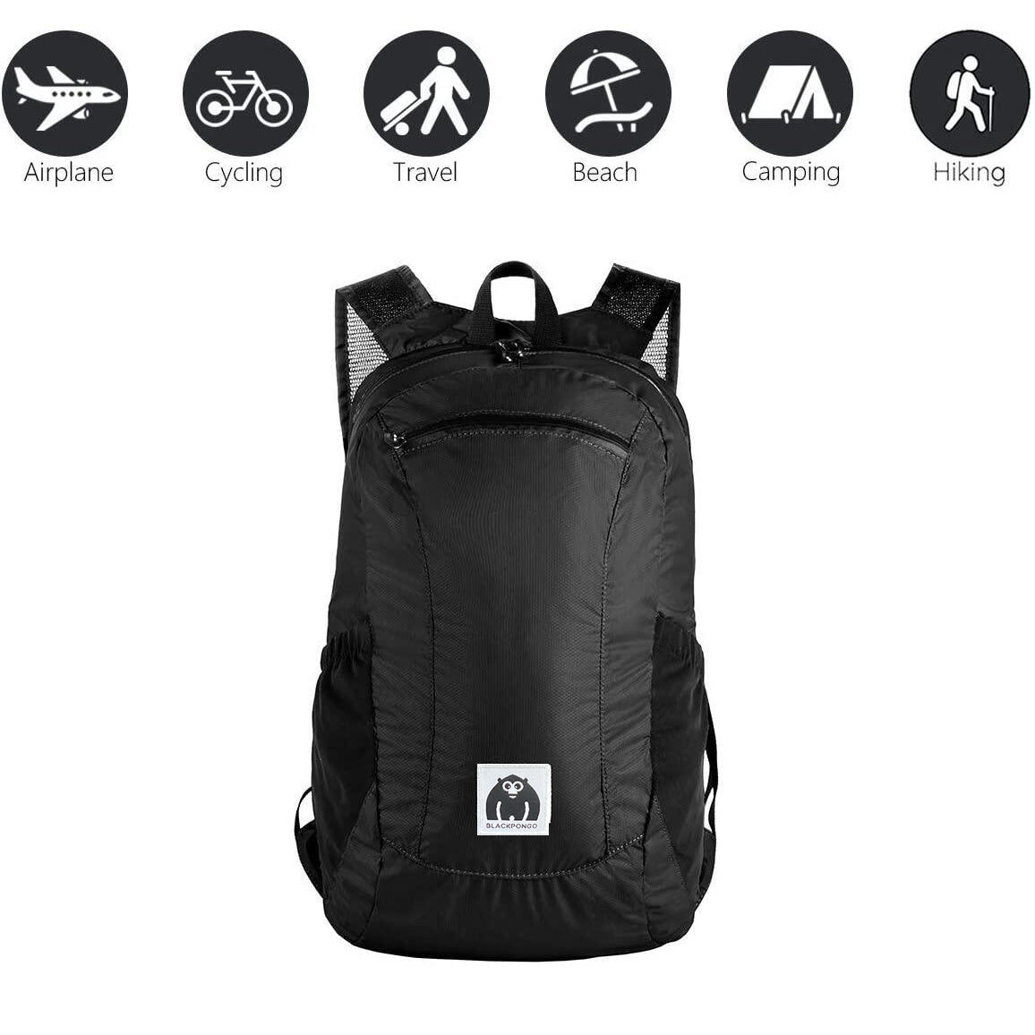 Blackpongo Folding Backpack Lightweight Mountaineering Bag Men's Portable Waterproof Outdoor Hiking Backpack Lightweight Bag