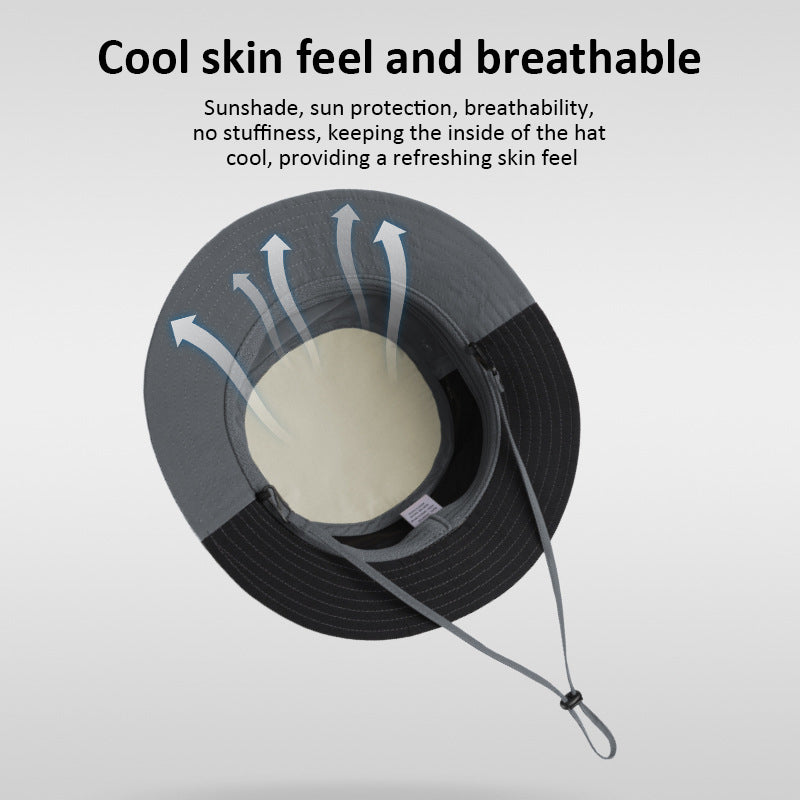 Blackpongo Sun protection UPF50+ fisherman hat cool breathable outdoor hiking fishing fashion sun hat head circumference 58-60cm