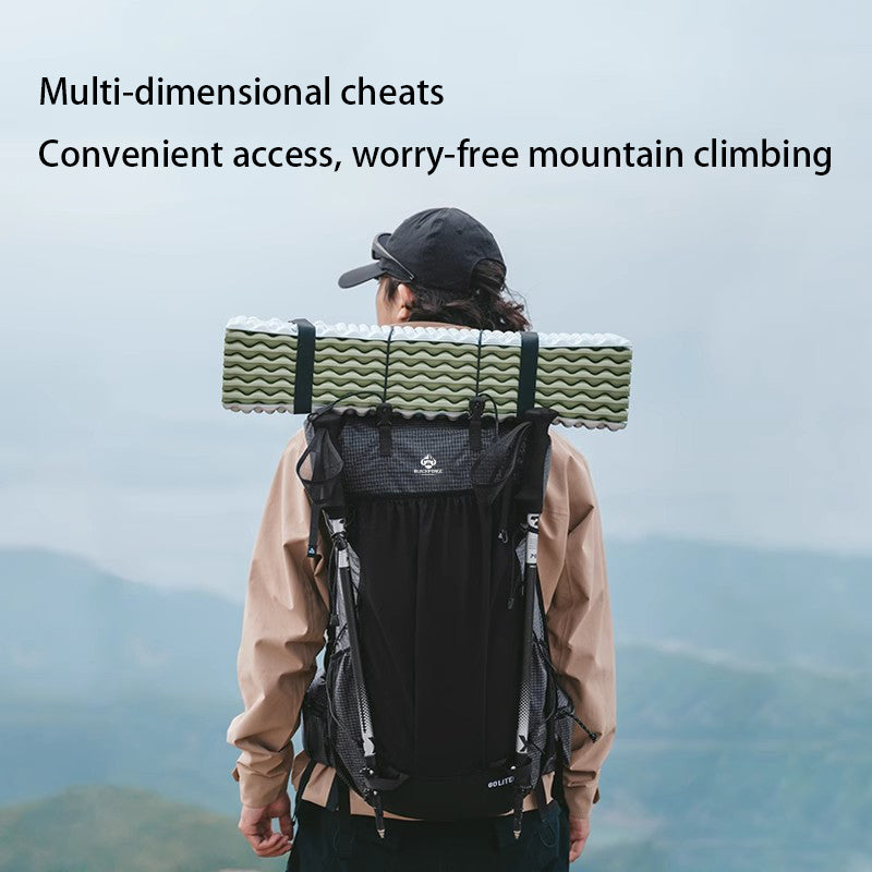 Blackpongo 40L/60L Large Capacity Backpack Camping Hiking Climbing Backpacks Breathable Lightweight Travel Aluminum Frame Mountaineering Backpack With Rain Cover
