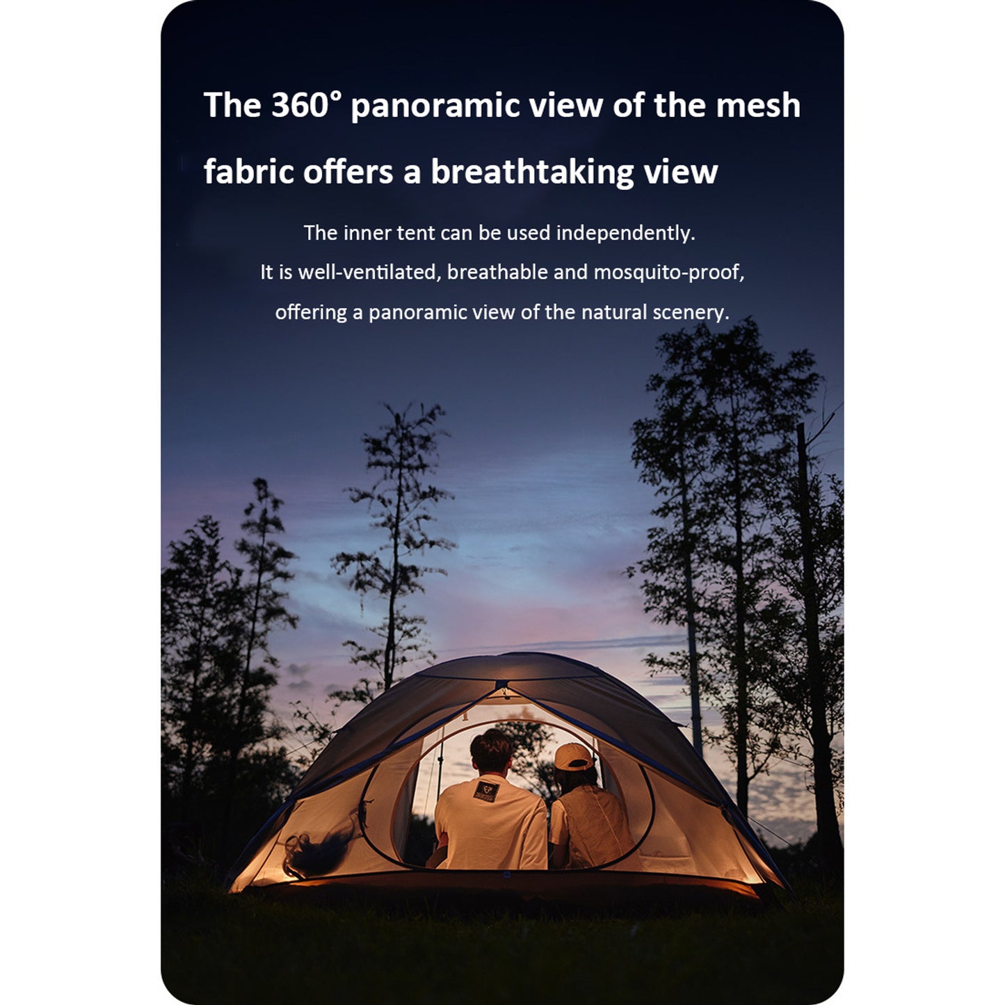 BLACKPONGO Mercury Ultralight Backpacking Tent - outdoor use detail