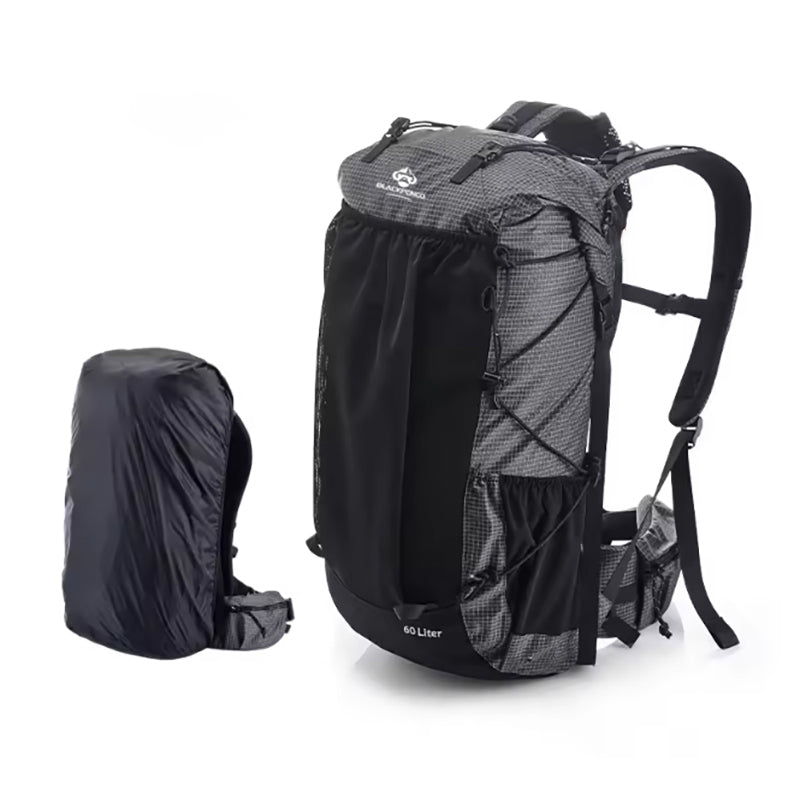 Blackpongo 40L/60L Large Capacity Backpack Camping Hiking Climbing Backpacks Breathable Lightweight Travel Aluminum Frame Mountaineering Backpack With Rain Cover