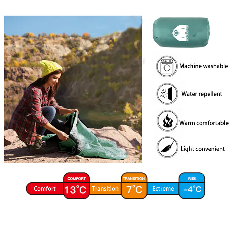 BlackPongo Ultralight Portable H150 Cotton Outdoor Camping Sleeping Bag