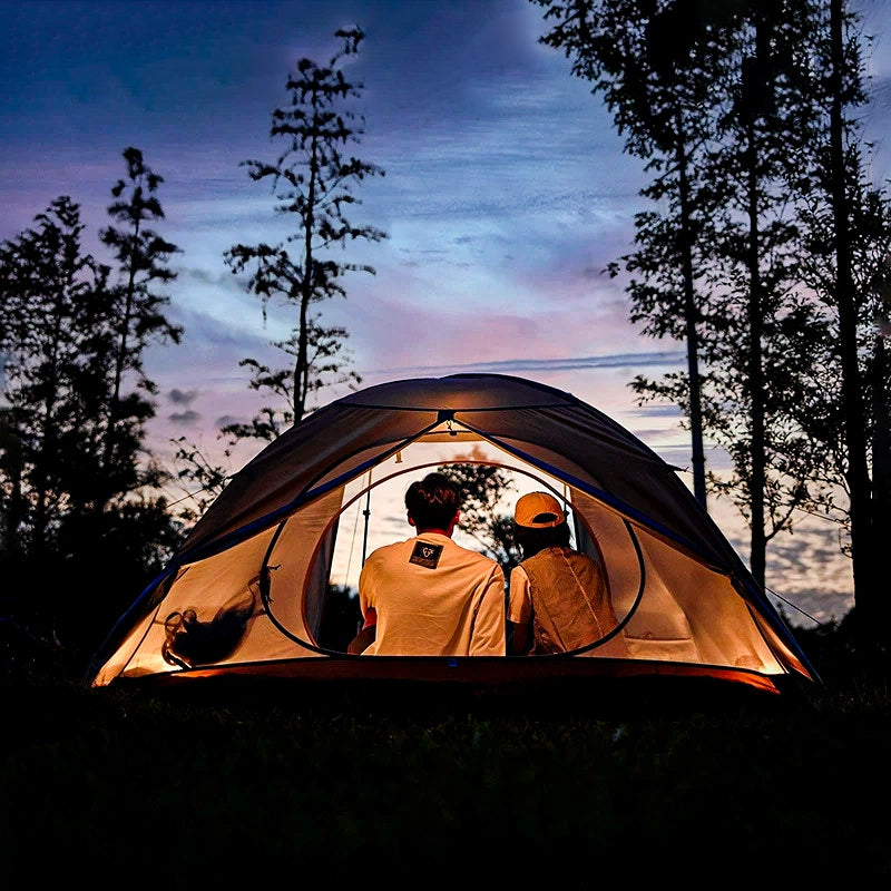 Backpacking Camping Tent 2 Person Lightweight 3 Season Waterproof Hiking Tent Easy Setup Double Layer for Hunting Outdoor Mountaineering Travel with Footprint