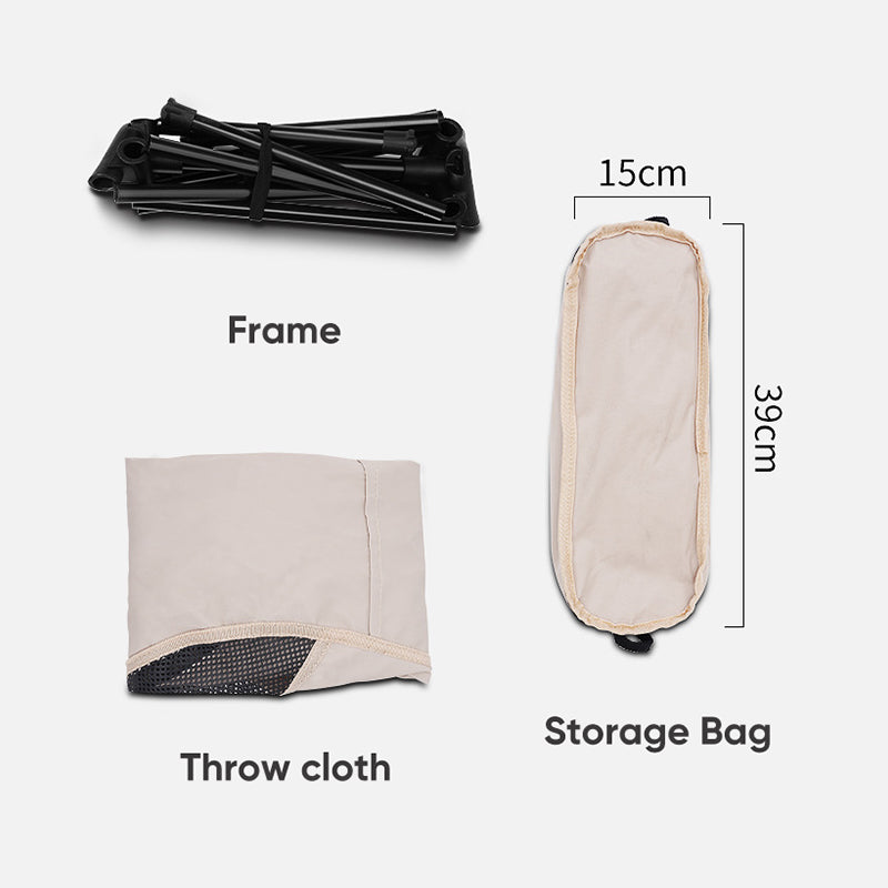 Blackpongo Outdoor Ultra-light Folding Chair Fishing Leisure Camping Moon Chair