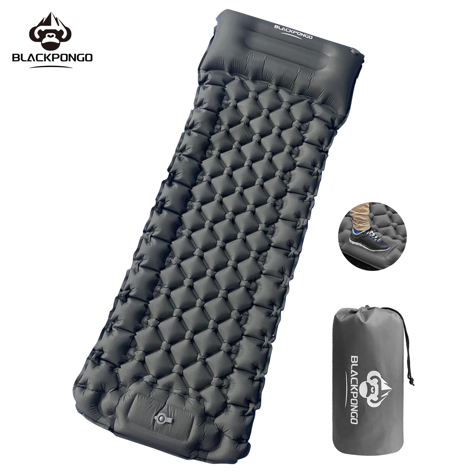 Blackpongo Nylon TPU inflatable cushion ultra-light portable durable waterproof tear-resistant spliced sleeping pads
