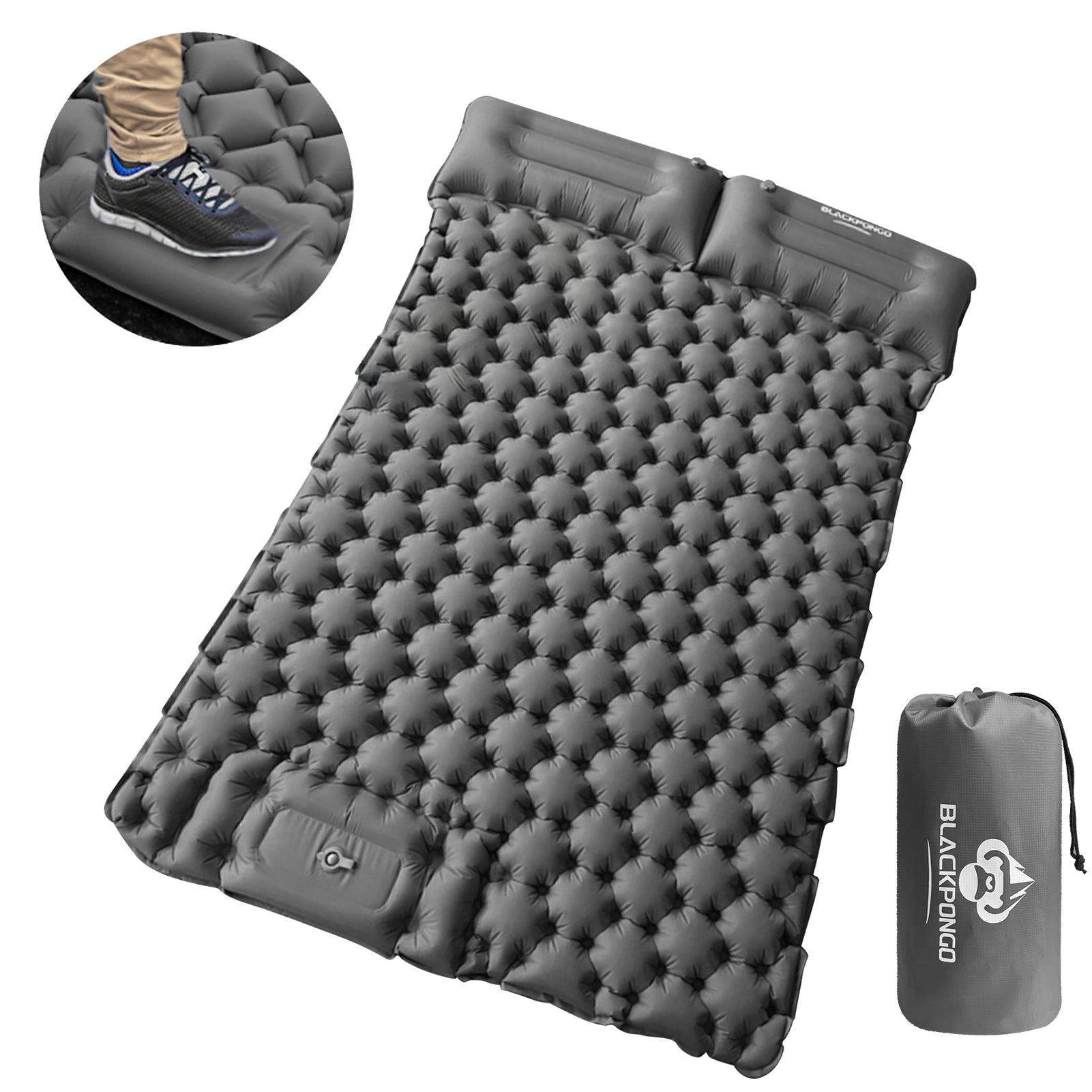Blackpongo Nylon TPU inflatable cushion ultra-light portable durable waterproof tear-resistant spliced sleeping pads