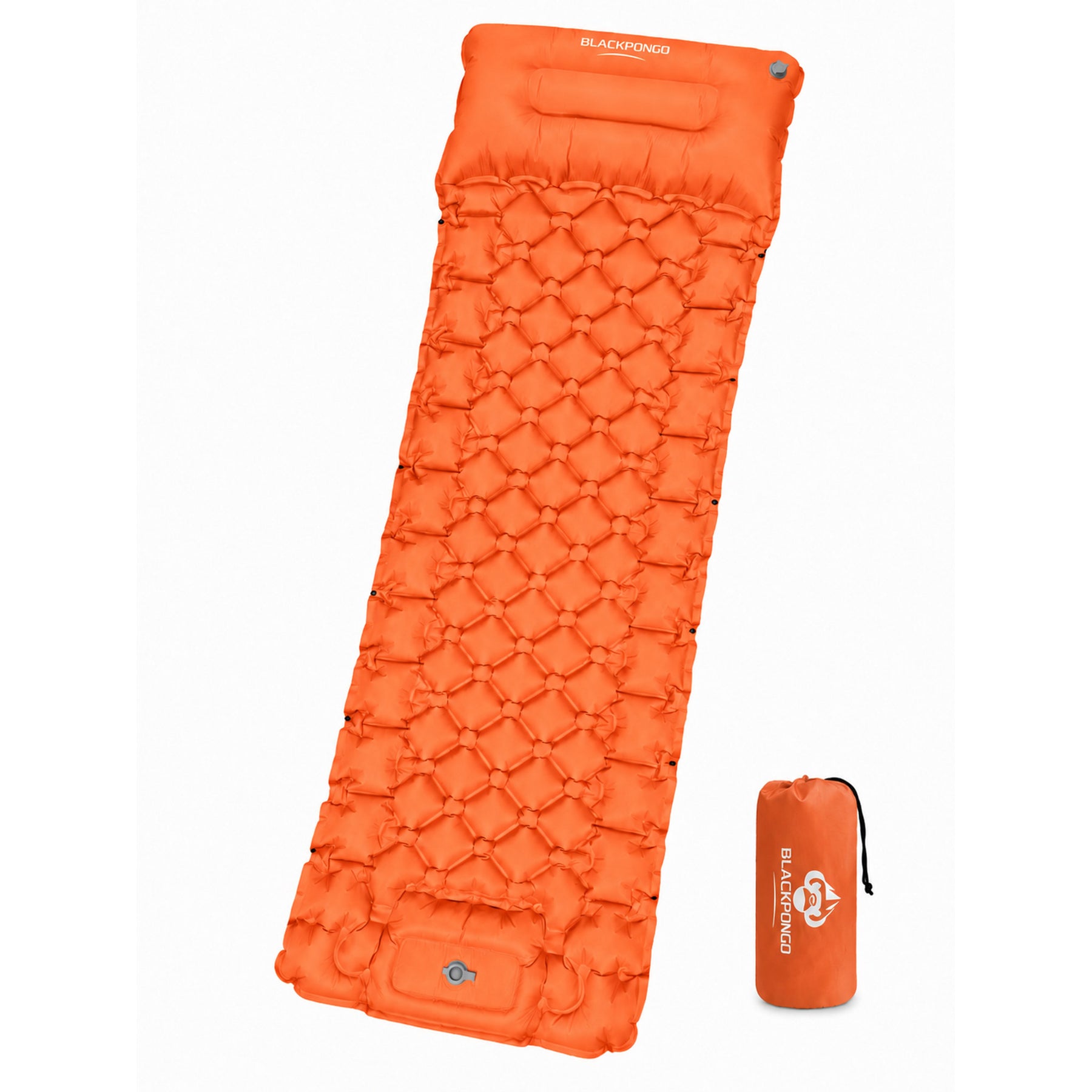 BLACKPONGO TerraAir Inflatable Sleeping Pad with Foot Pump - main product view