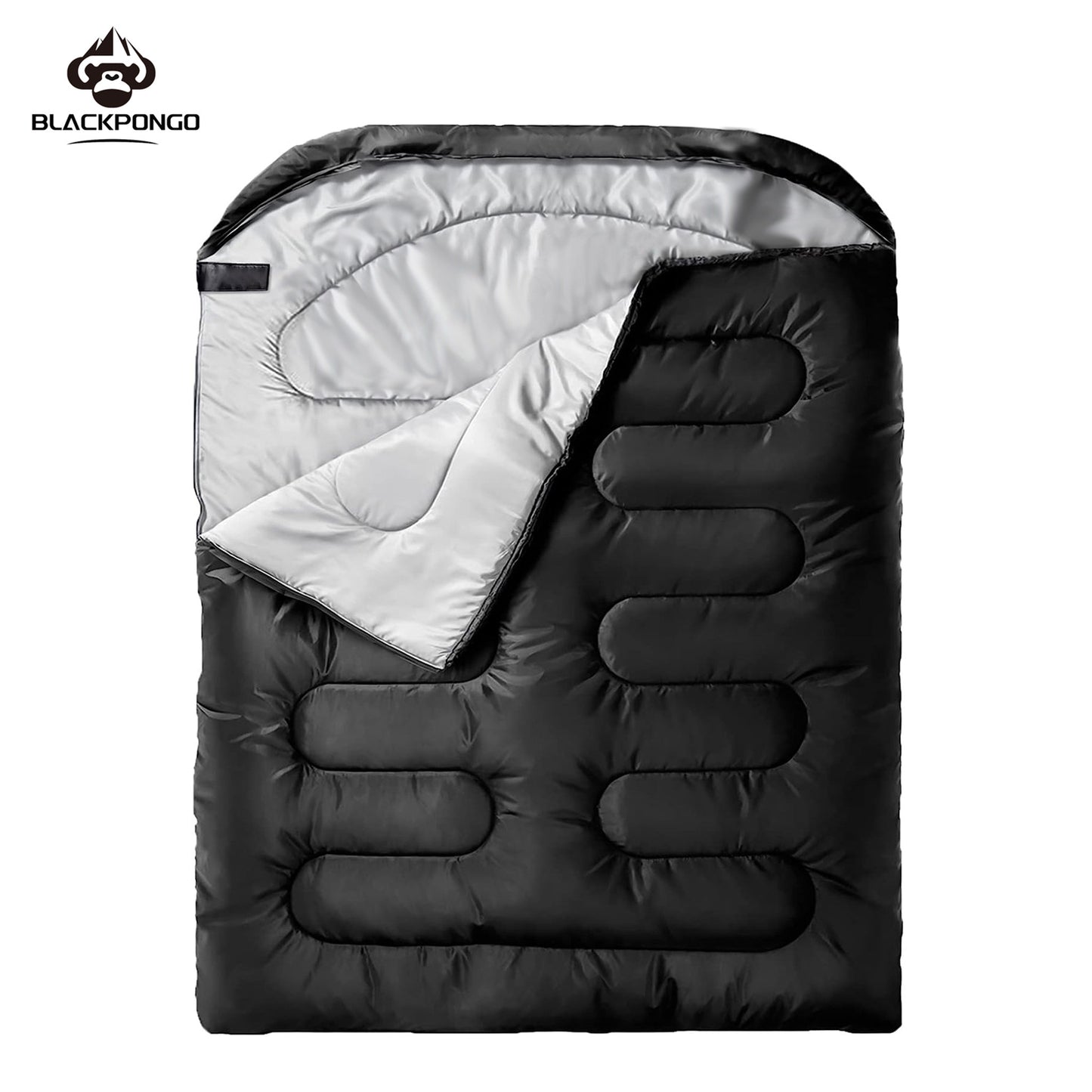 BLACKPONGO DualHaven Two-Person Camping Sleeping Bag - variant and angle view