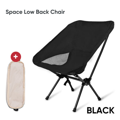 BLACKPONGO GlowNest Folding Moon Camping Chair - variant and angle view
