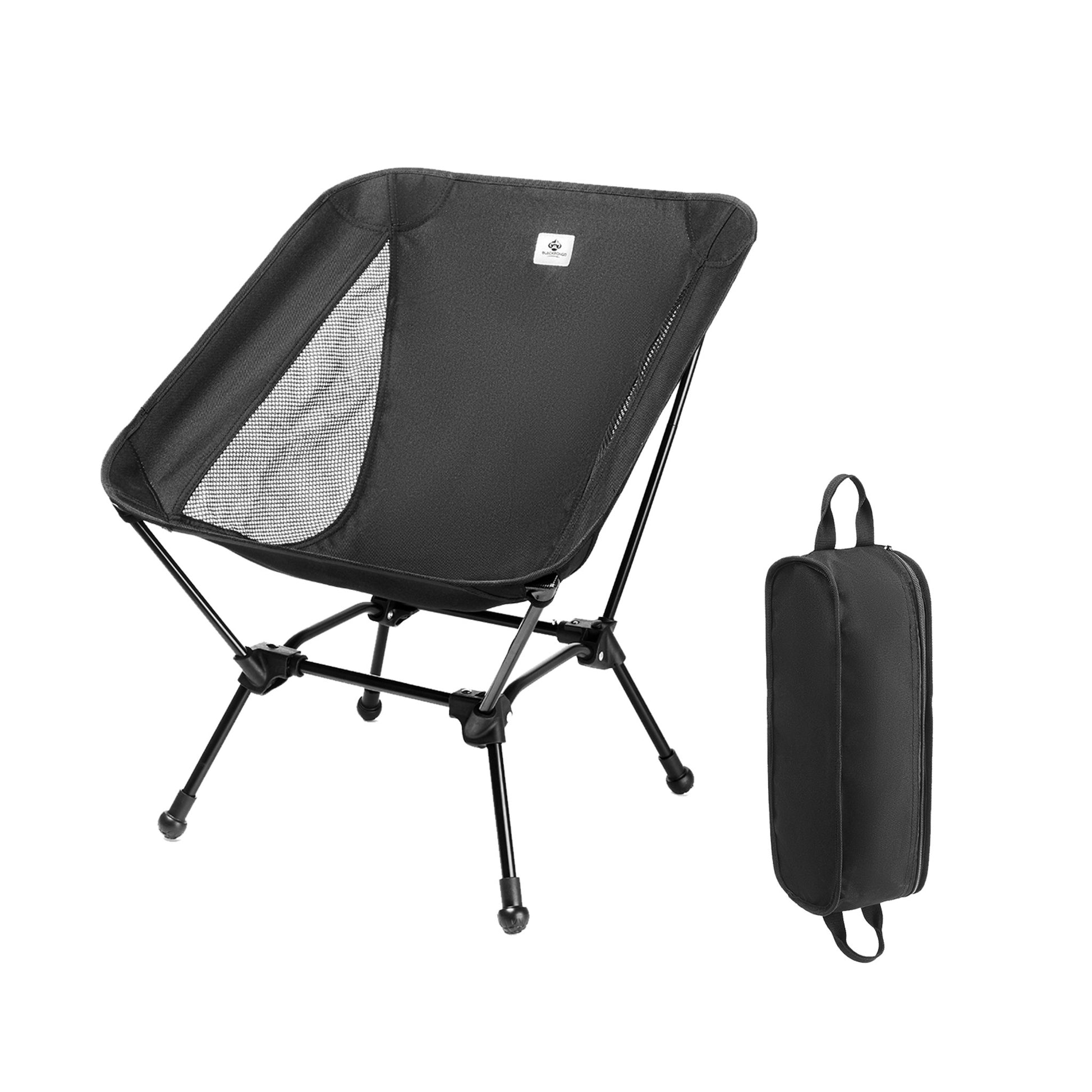 BLACKPONGO Lune Ultralight Moon Camping Chair - variant and angle view