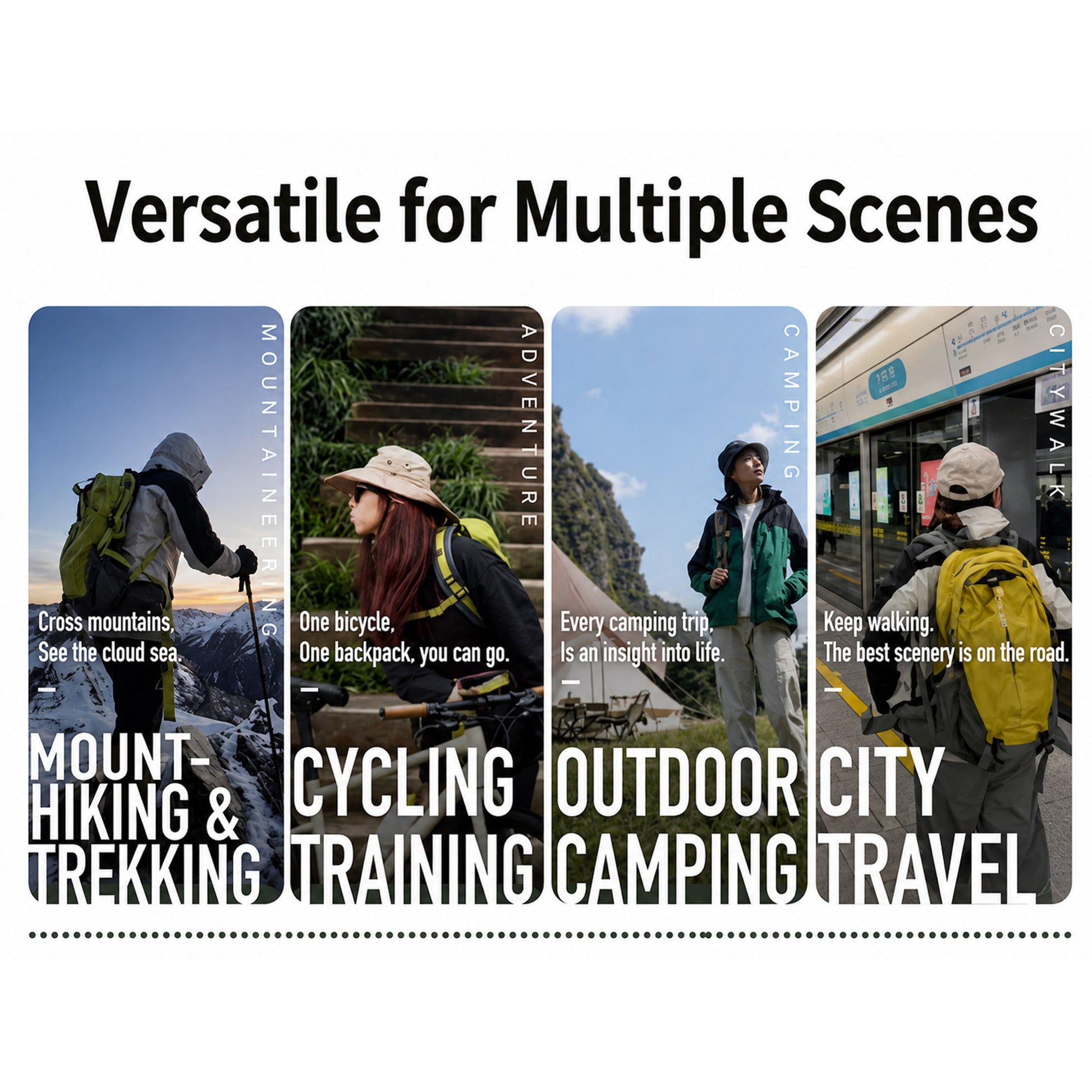 BLACKPONGO PeakCore 38L Hiking Backpack - variant and angle view