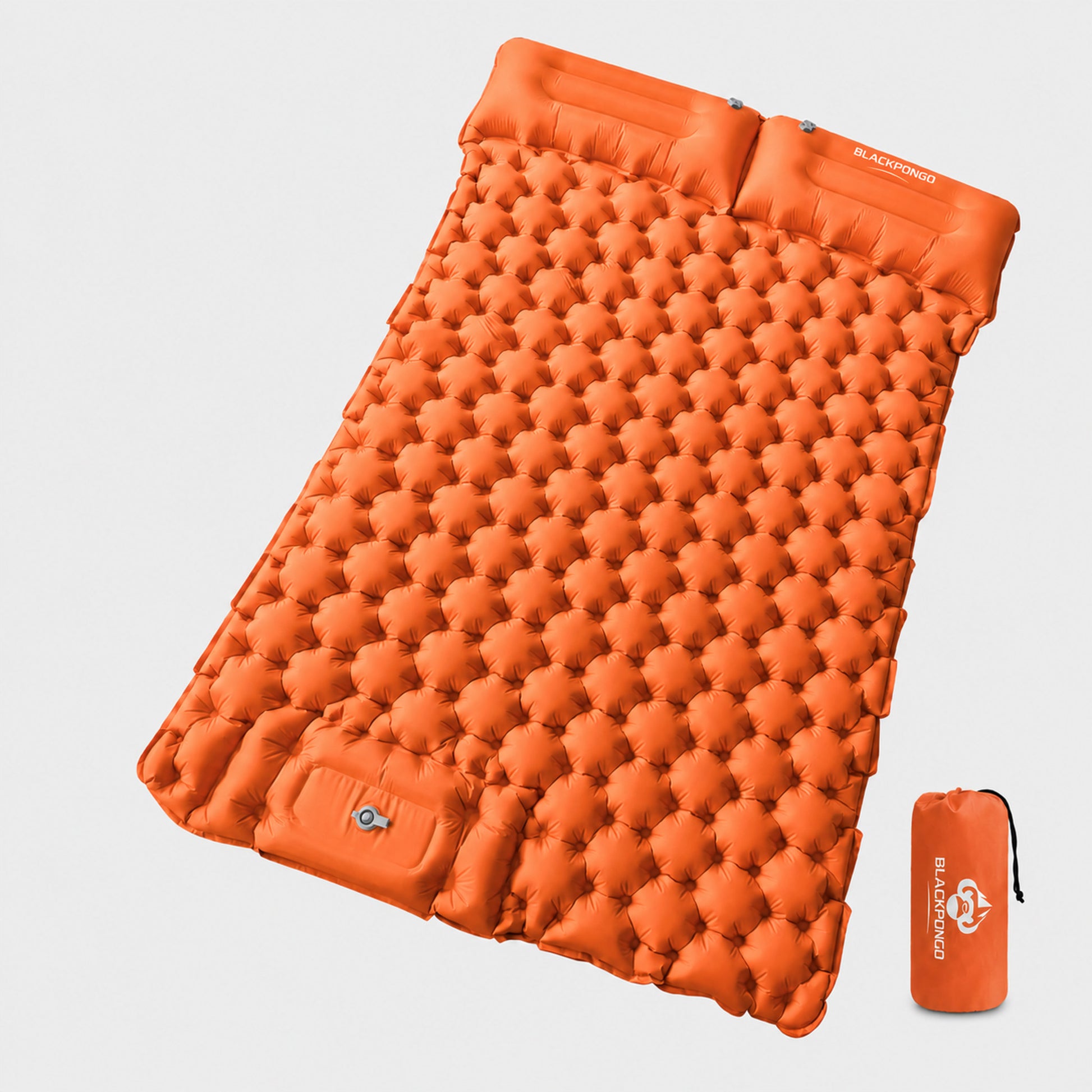 BLACKPONGO TerraAir Inflatable Sleeping Pad with Foot Pump - variant and angle view