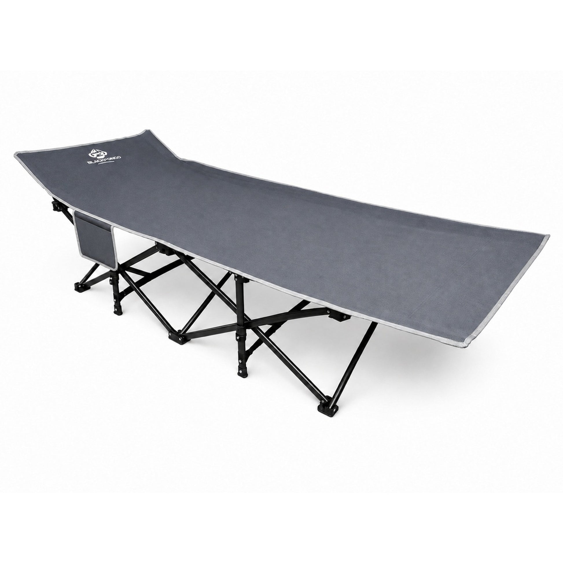 BLACKPONGO Terravoy 10-Leg Folding Camping Cot with Pad - variant and angle view