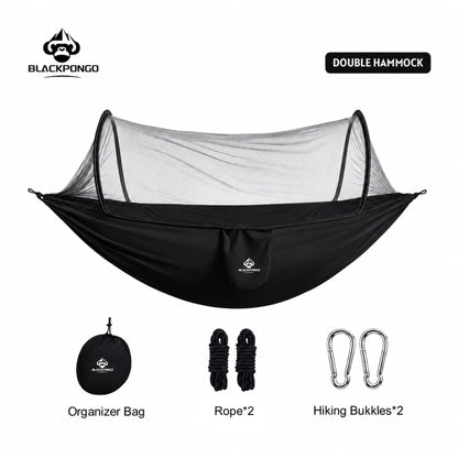 BLACKPONGO WanderNest 2-Person Hammock with Mosquito Net - variant and angle view