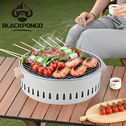 BLACKPONGO FeatherSear Portable Tabletop Charcoal Grill Deluxe - variant and angle view