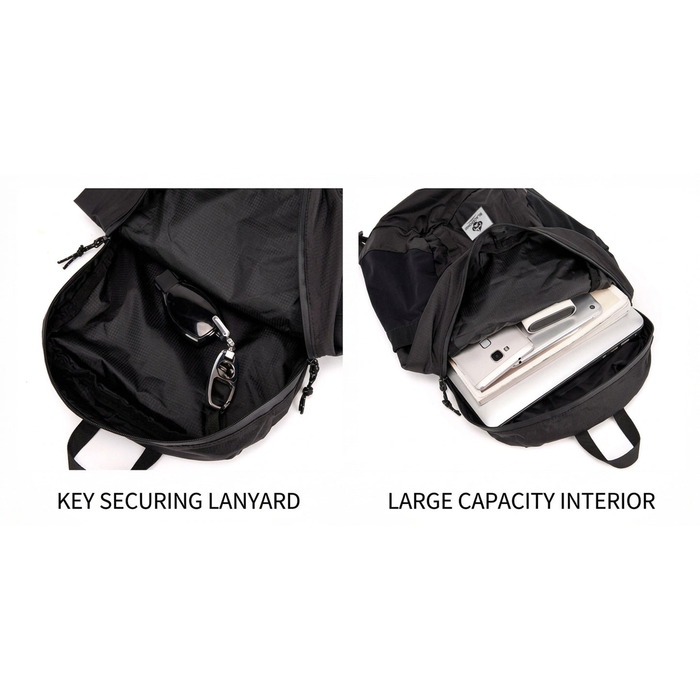 BLACKPONGO RillCore A54 15L Packable Backpack - variant and angle view
