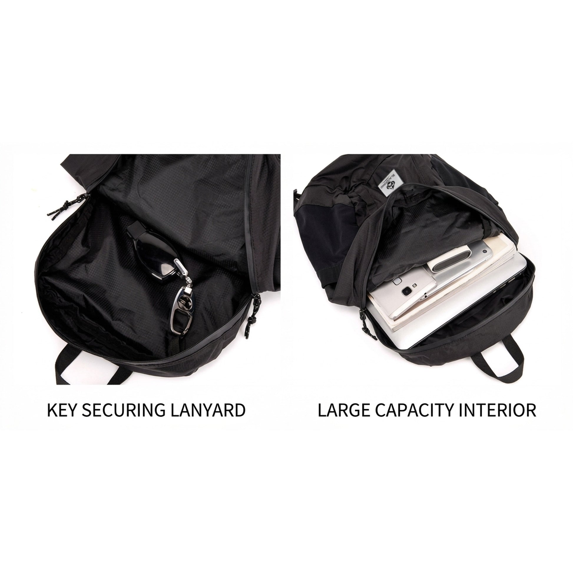 BLACKPONGO RillCore A54 15L Packable Backpack - variant and angle view