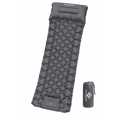 BLACKPONGO TerraAir Inflatable Sleeping Pad with Foot Pump - variant and angle view