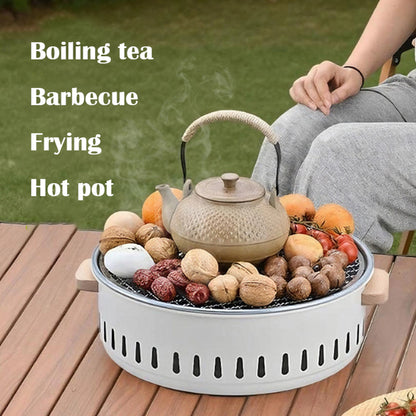 BLACKPONGO FeatherSear Portable Tabletop Charcoal Grill Deluxe - variant and angle view