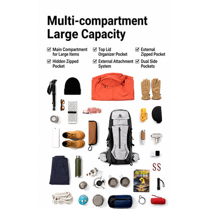 BLACKPONGO PeakCore 38L Hiking Backpack - variant and angle view