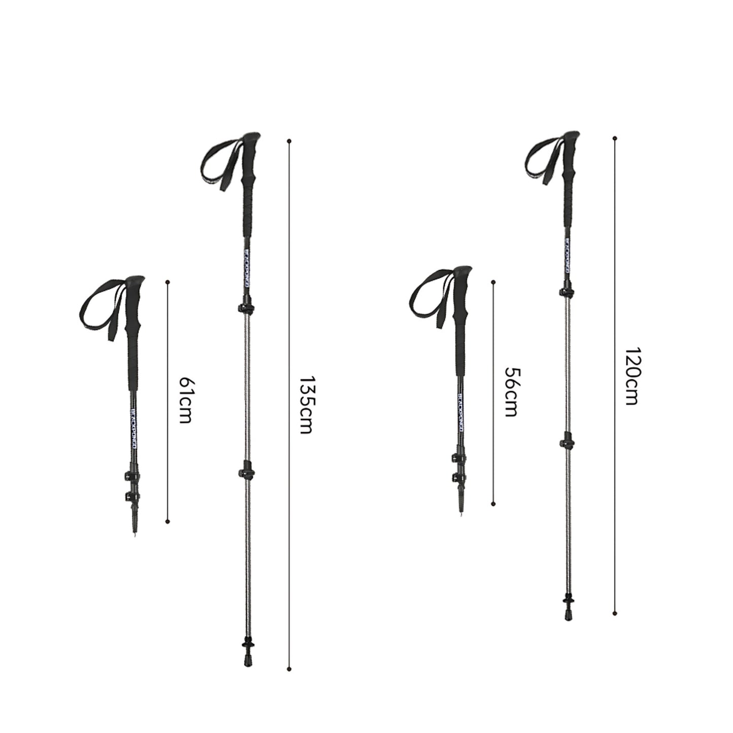 BLACKPONGO PeakProp ST01 Telescopic Trekking Pole - variant and angle view