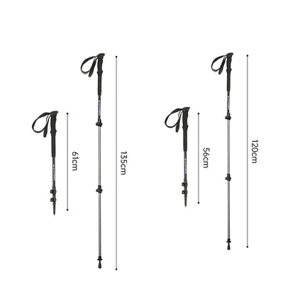 BLACKPONGO PeakProp ST01 Telescopic Trekking Pole - variant and angle view