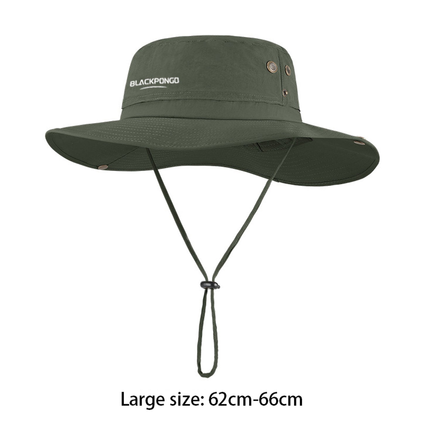 BLACKPONGO SunDrift UPF50+ Wide-Brim Fisherman Hat - variant and angle view