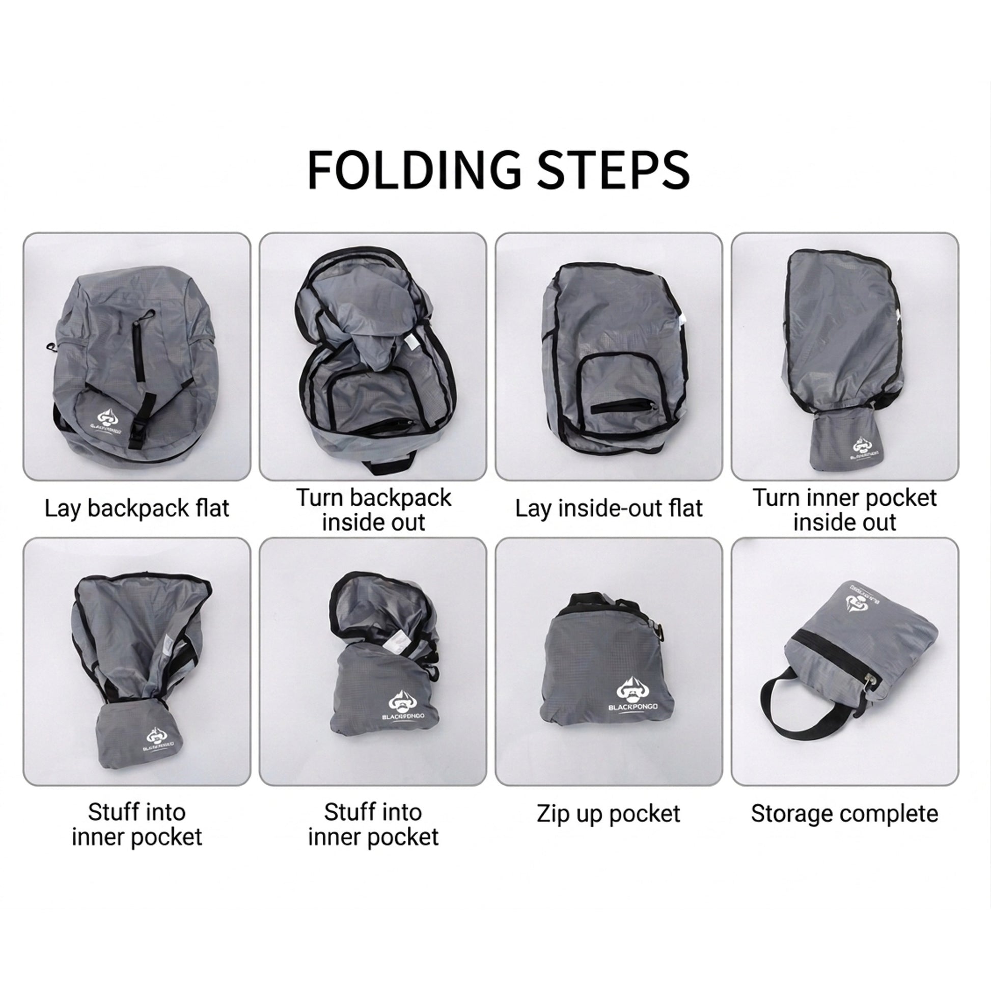 BLACKPONGO VaneCore Dragonfly 27L Packable Backpack - variant and angle view