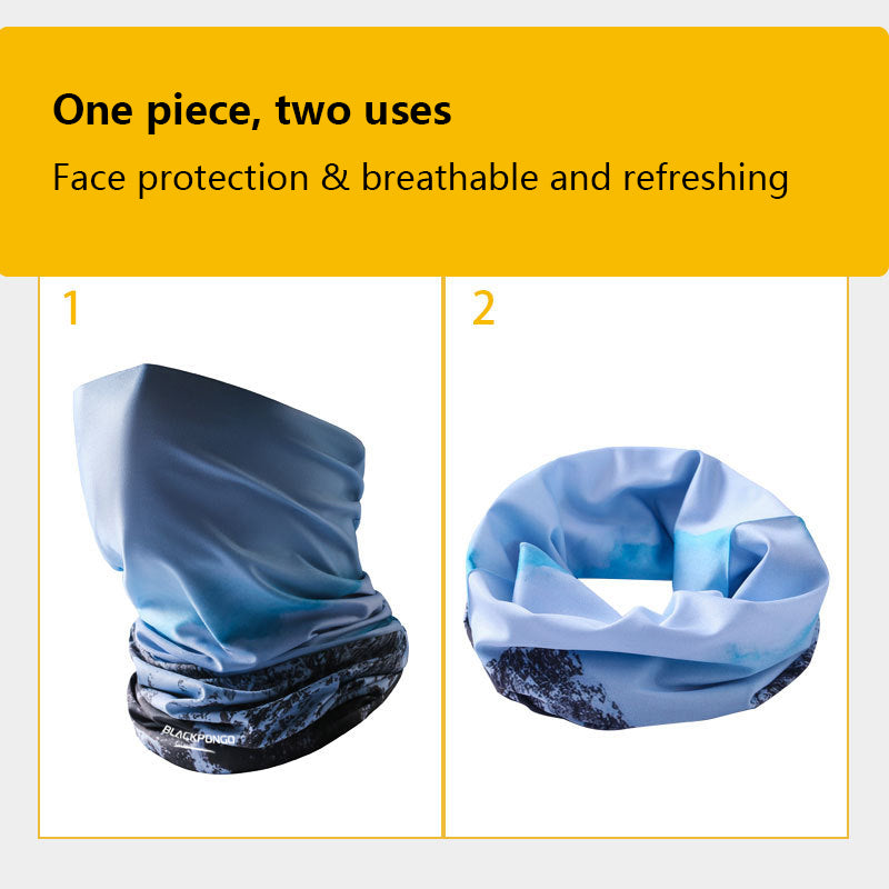 Blackpongo Cycling half mask motorcycle riding mask neck cover cooling mountaineering running hiking cool breathable dustproof sunscreen headscarf