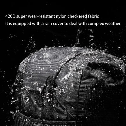 Blackpongo 40L/60L Large Capacity Backpack Camping Hiking Climbing Backpacks Breathable Lightweight Travel Aluminum Frame Mountaineering Backpack With Rain Cover