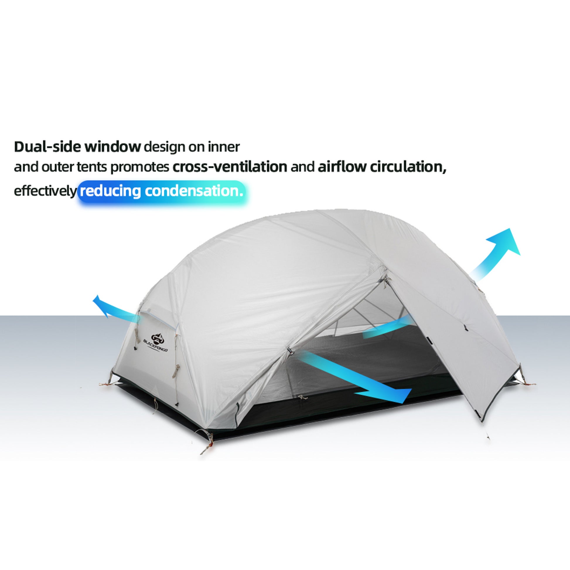 BLACKPONGO Neptune 2-Person Ultralight Double-Layer Tent - feature detail