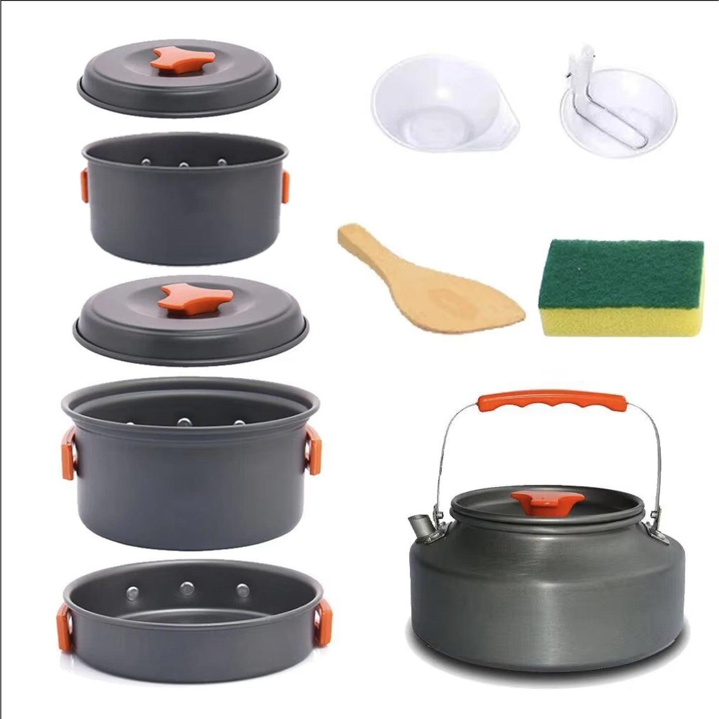 BLACKPONGO WispCook 4-Piece Camping Cookware Set with 1.1L Kettle - feature detail