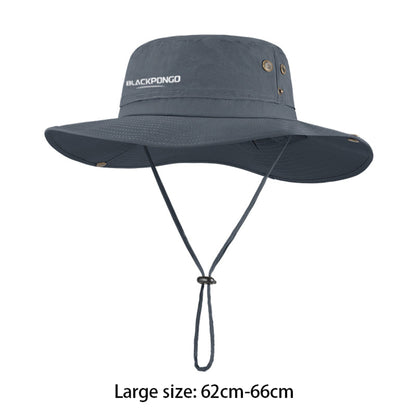 BLACKPONGO SunDrift UPF50+ Wide-Brim Fisherman Hat - feature detail