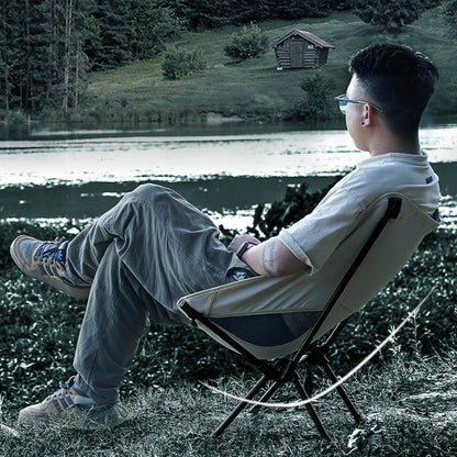 BLACKPONGO GlowNest Folding Moon Camping Chair - feature detail