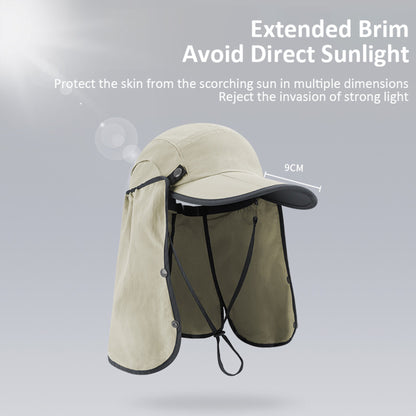 BLACKPONGO SunVeil UPF50+ Cap with Detachable Face Cover - feature detail