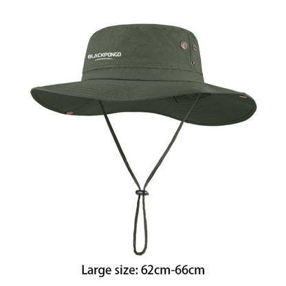 BLACKPONGO SunDrift UPF50+ Wide-Brim Fisherman Hat - feature detail