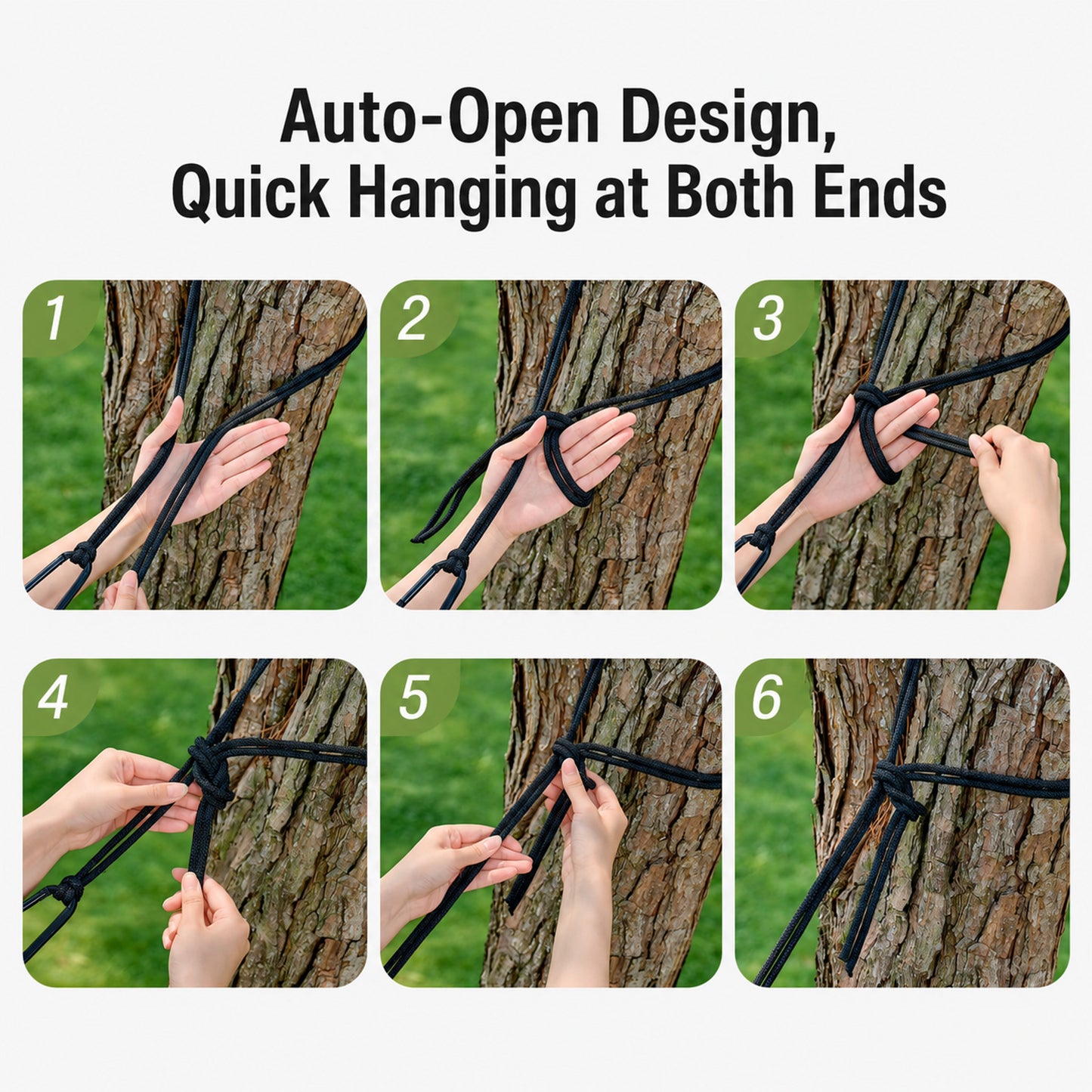 BLACKPONGO WanderNest 2-Person Hammock with Mosquito Net - feature detail