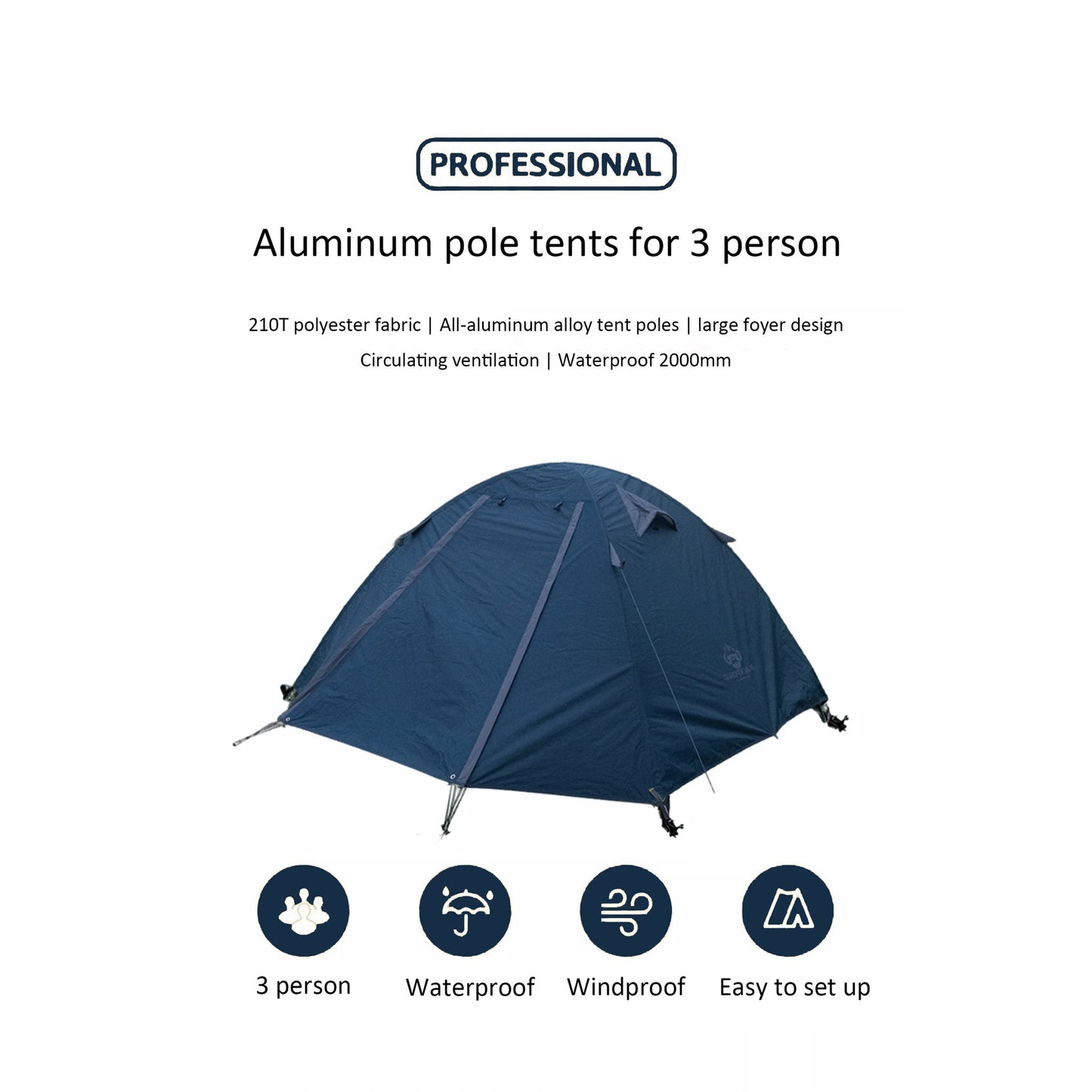 BLACKPONGO Mercury Ultralight Backpacking Tent - outdoor use detail