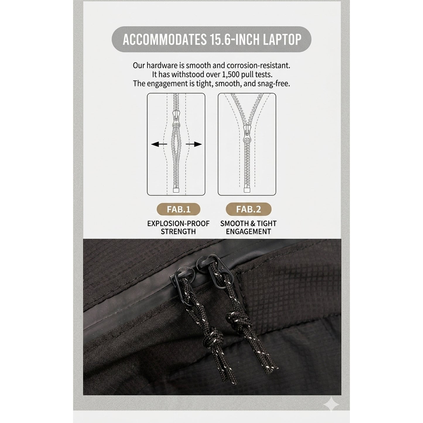BLACKPONGO RillCore A54 15L Packable Backpack - outdoor use detail