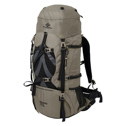 BLACKPONGO SummitPro 70L Mountaineering Backpack with Rain Cover - outdoor use detail