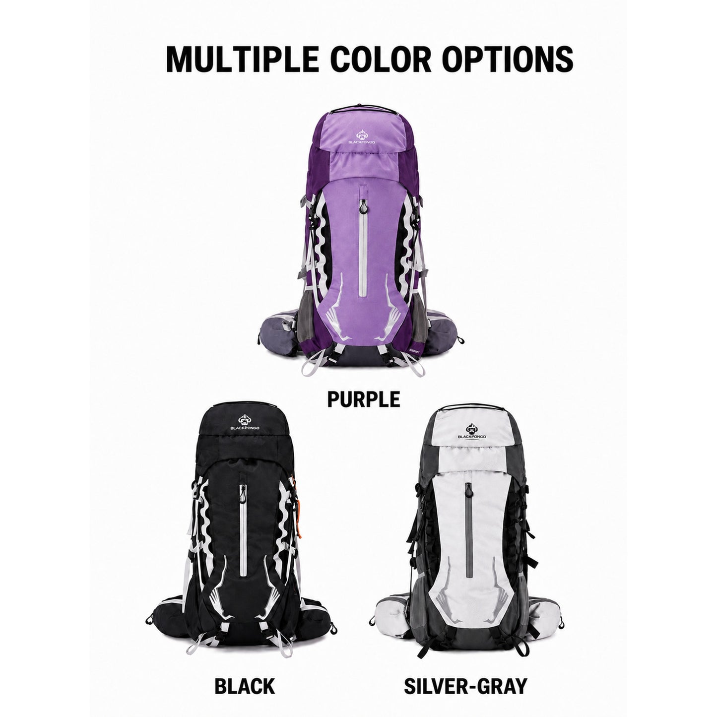 BLACKPONGO PeakCore 38L Hiking Backpack - outdoor use detail