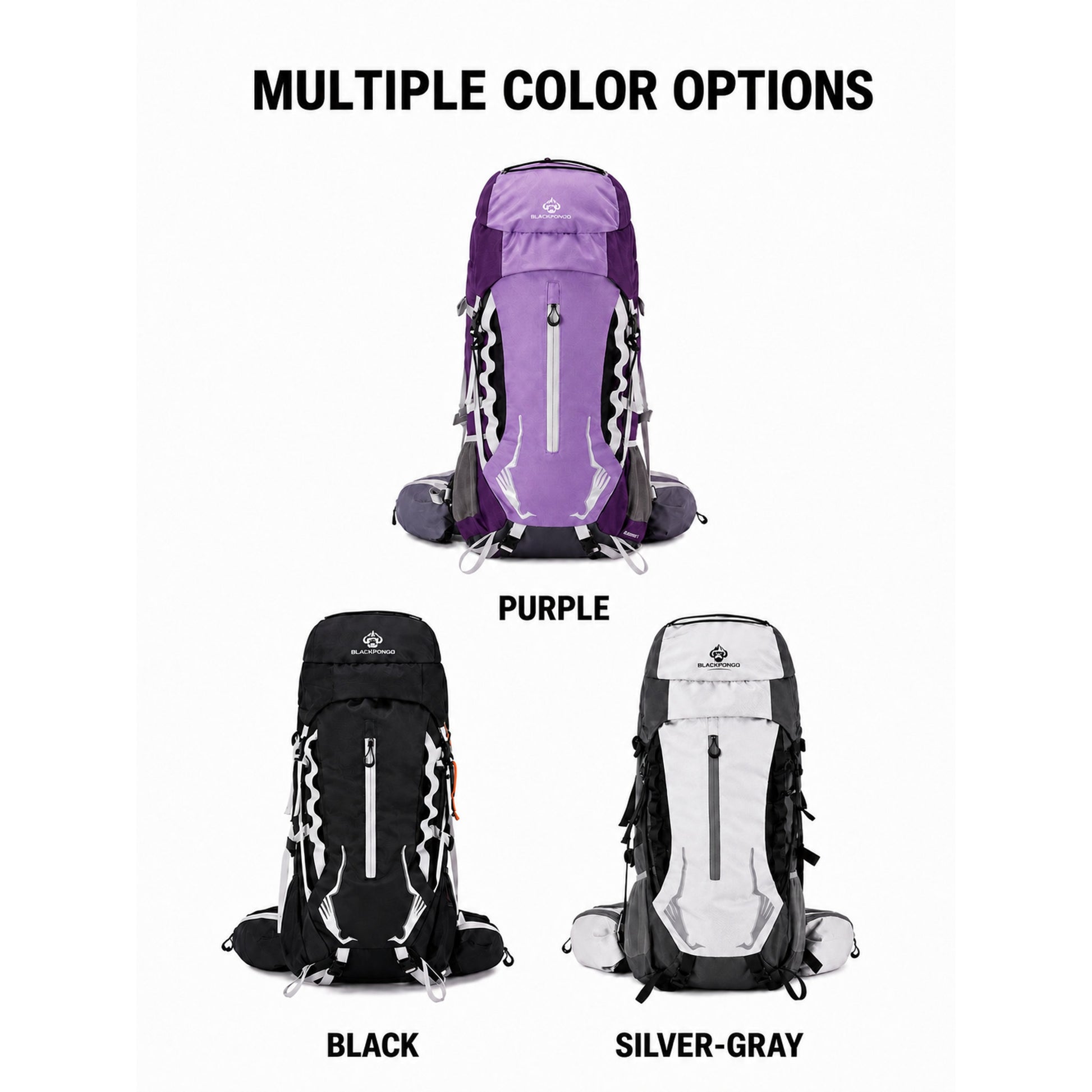 BLACKPONGO PeakCore 38L Hiking Backpack - outdoor use detail