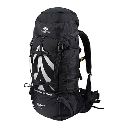 BLACKPONGO SummitPro 70L Mountaineering Backpack with Rain Cover - outdoor use detail
