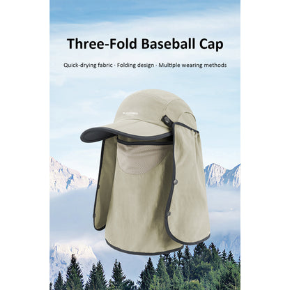 BLACKPONGO SunVeil UPF50+ Cap with Detachable Face Cover - outdoor use detail