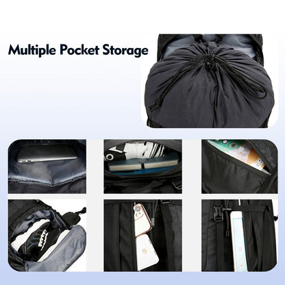 Blackpongo Multi functional large capacity waterproof backpack for hiking and outdoor activities