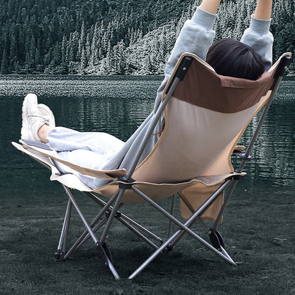 Blackpongo Outdoor Camping Folding Chair Nap Camping Portable Footrest Chair Sitting And Lying Reclining Chair