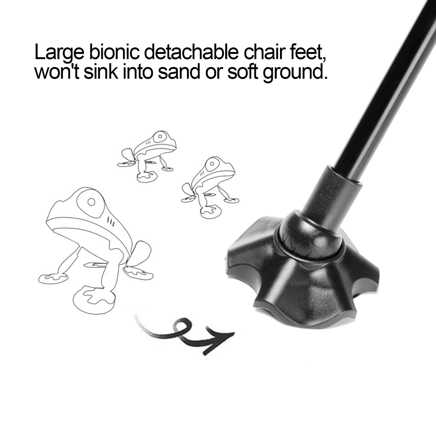 Blackpongo outdoor folding chair aluminum alloy ultra-light portable fishing chair back stool camping moon chair load-bearing 150 kg