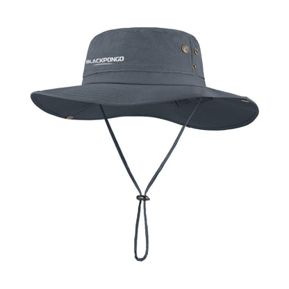 Blackpongo Summer sun protection UPF50+ fisherman hat outdoor fishing sun hat large brim sun hat head circumference 58-66cm