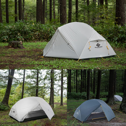 Blackpongo Neptune 2 Person Camping Tent 20D nylon 210T polyester Double Layer Breathable Waterproof windproof professional ultralight Tent with ground mat